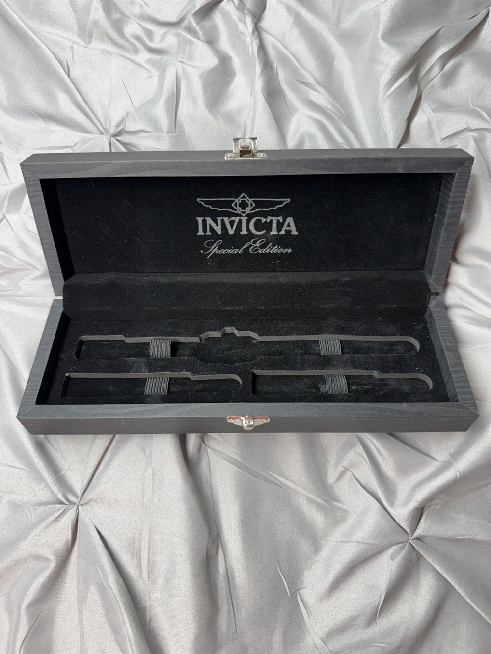 Invicta Black and Silver Watch Presentation Case - Empty